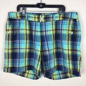 Lane Bryant madras shorts NWT sz 18